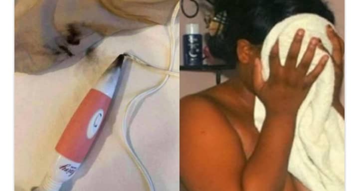 Shameless female British high school teacher caught masturbating in classroom wide open