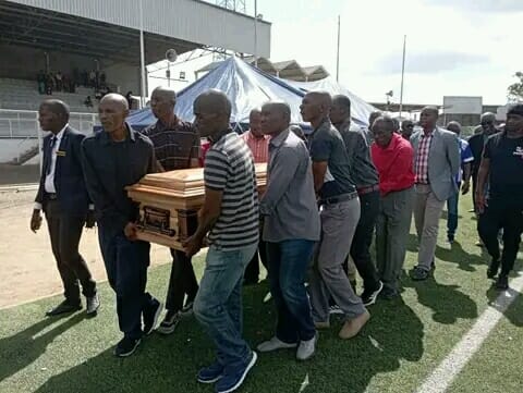 Sports Minister Mkandawire pays last respects to football legend Maganga