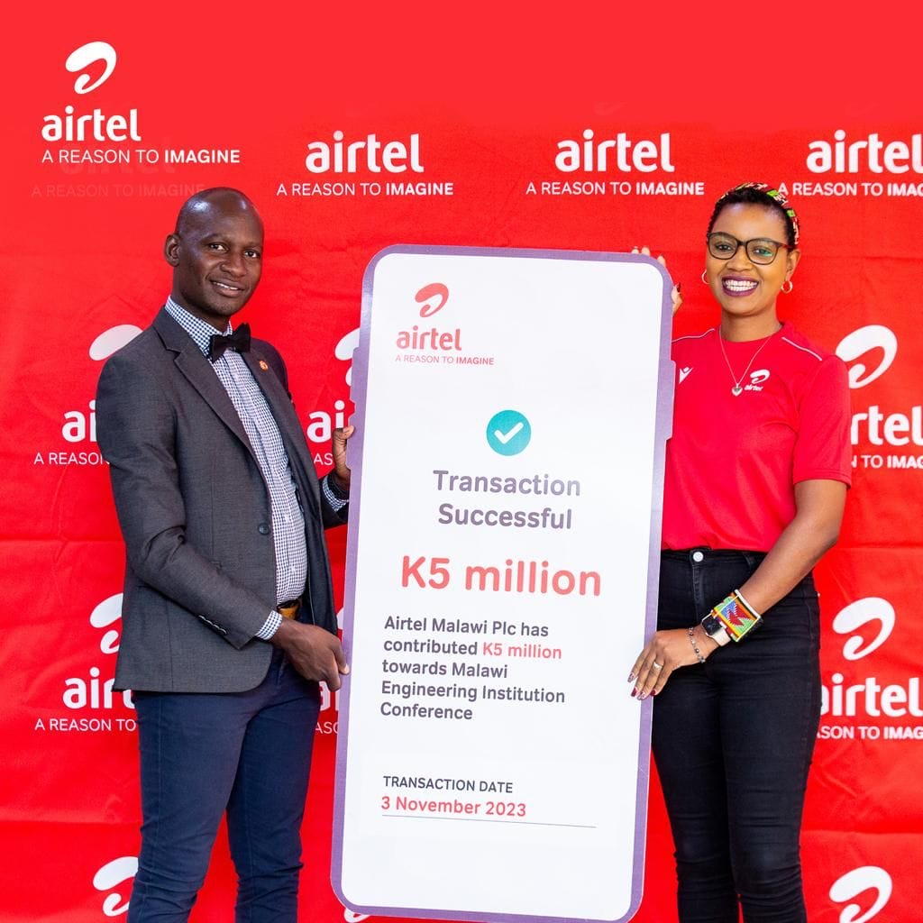 Airtel Malawi Plc Supports 2023 Malawi Engineering Institution Annual Conference with MK5million
