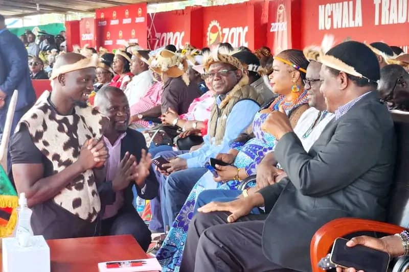 President Hakainde attends The Nc’wala traditional ceremony of the Ngoni
