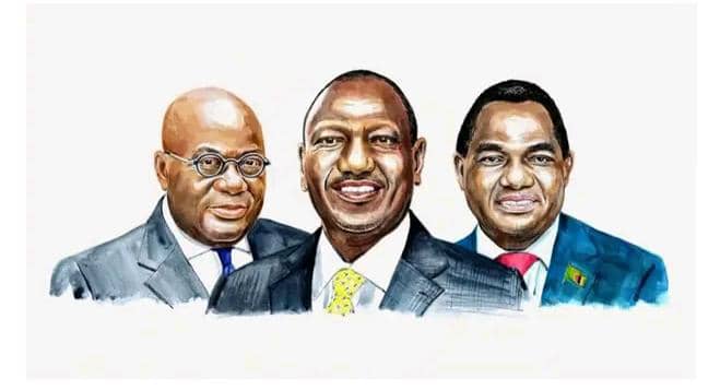 Trio African Presidents’ joint statement on global recession solutions: Akufo-Addo, Ruto, Hichilema