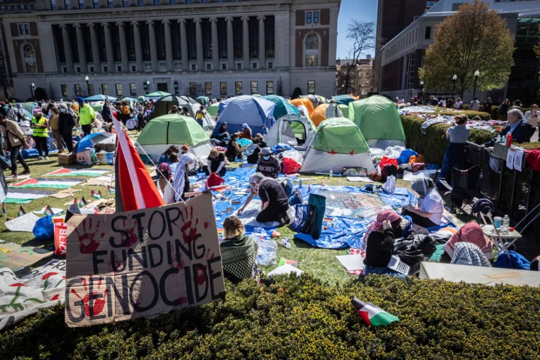 Israel-Gaza war: Columbia University sets midnight time limit for talks to end protest campsite