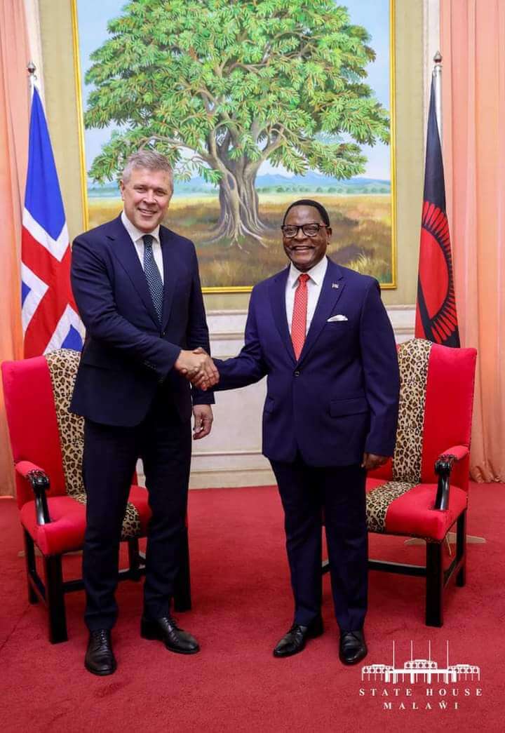 “Iceland’s Prime minister Benendiktssoni visit to Malawi is a blessing”-Chakwera