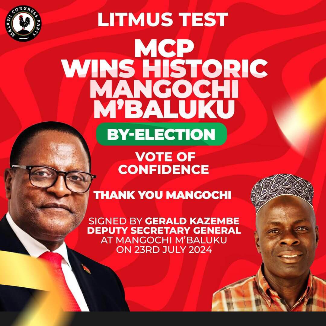 MCP wins in Mangochi ward councilor