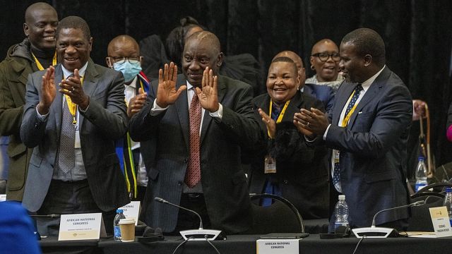 which parties form South Africa’s national unity coalition?