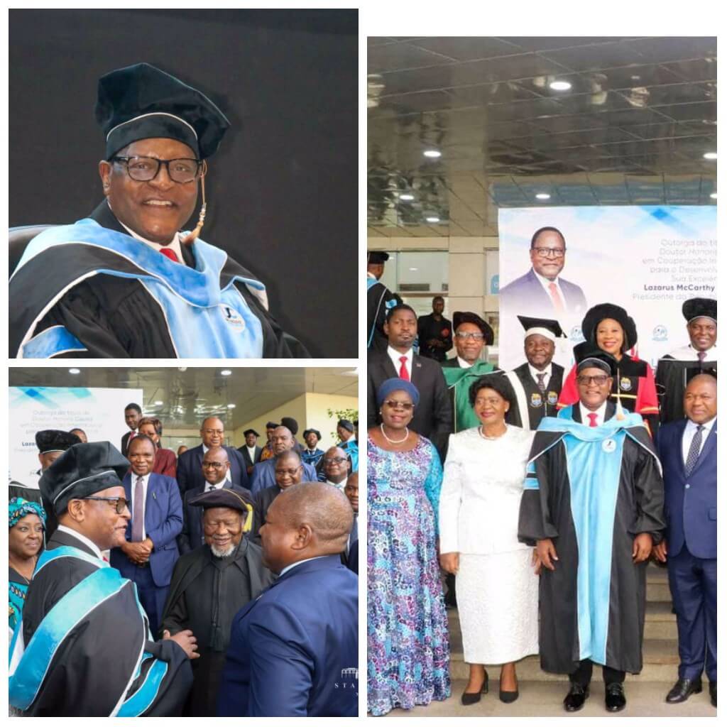 Mozambican University confers Chakwera honorary degree on development