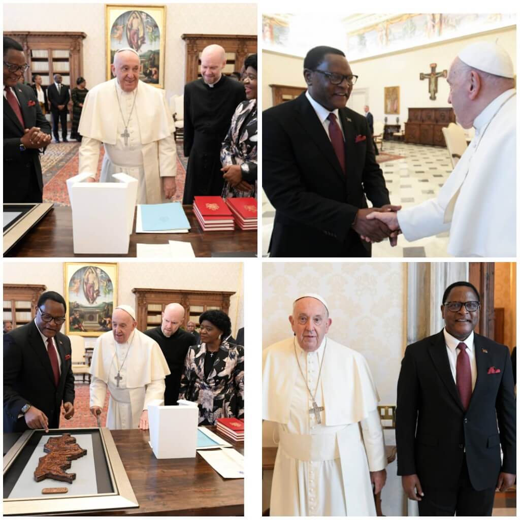 Malawi President Chakwera meets Pope Francis