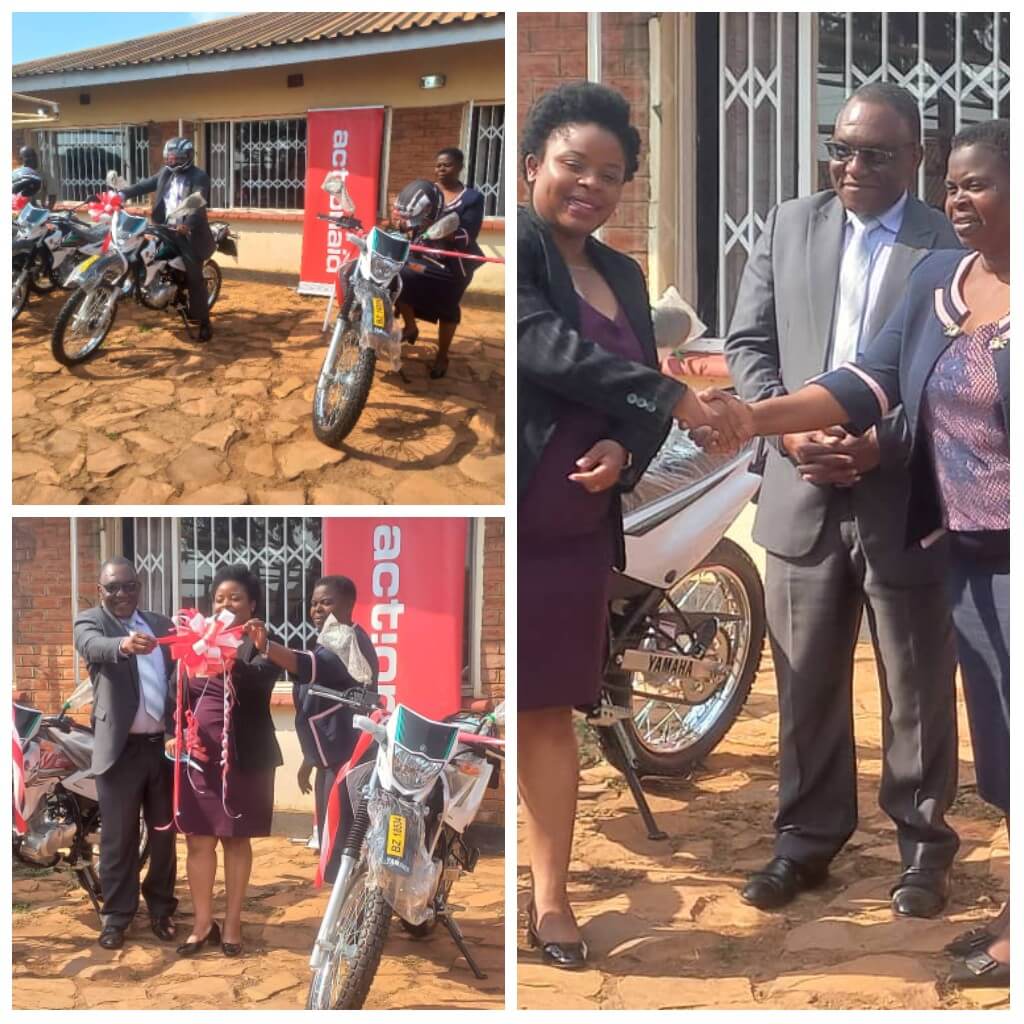 ActionAid Malawi handovers motorcycles to partners