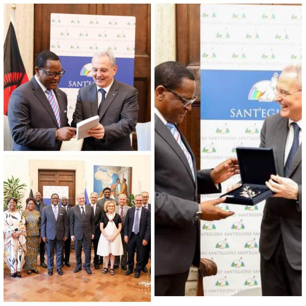 Chakwera in historical visit to Sant’ Egidio in Rome
