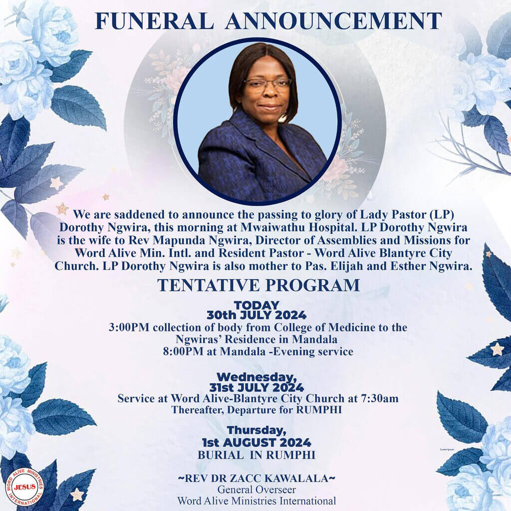 My Take On It: Ode to MaiBusa (Lay Pastor) Dorothy Ngwira–1965-2024