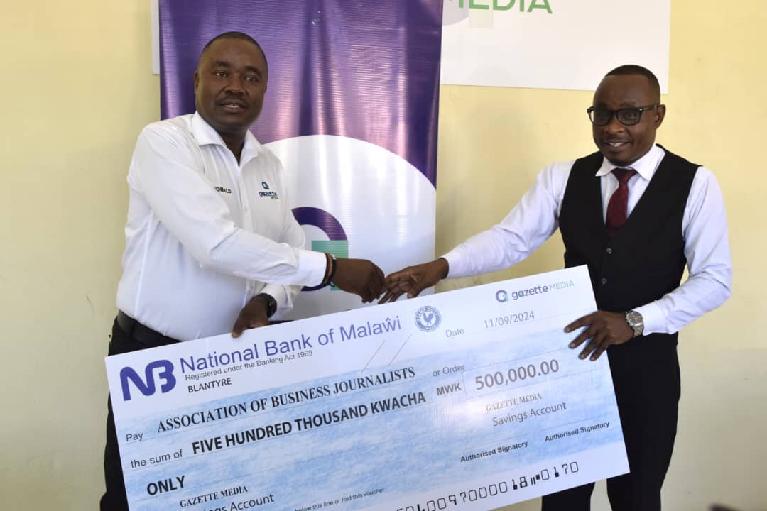 Gazette Media gives K0.5 million to Business Journalists