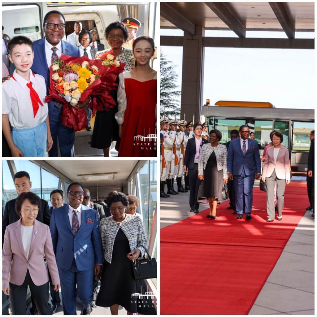 Chakwera safely lands in Beijing for China-Africa Cooperation Summit