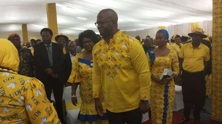 Atupele with UDF Supporters