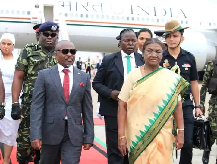 Indian President Droupadi Murmu jets in Malawi for bilateral talks with Chakwera
