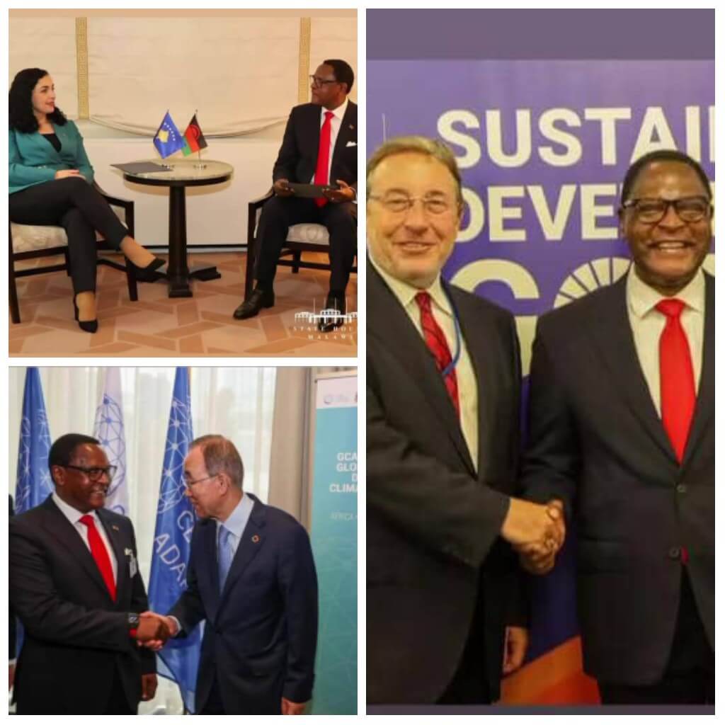 Chakwera dates UNDP administrator Steiner, former UN chief  Moon on Climate change adaption programs