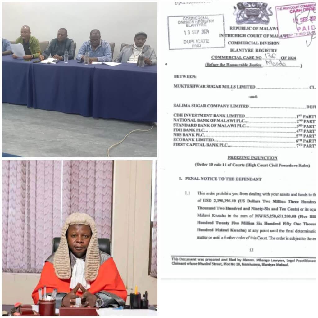 MaBLEM wants Chief Justice Mzikamanda to act on Ken Manda’s suspected “Judge Shopping” in Salima Sugar freezing order