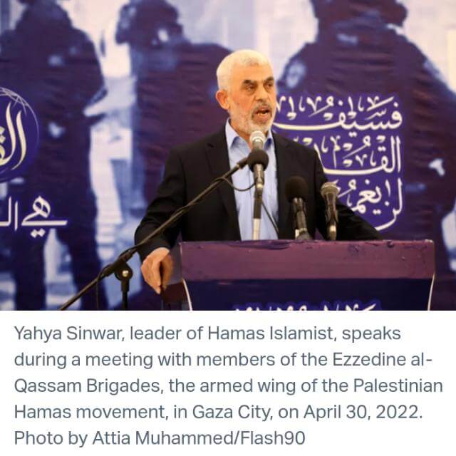 Hamas leader Yahya Sinwar killed in Gaza firefight
