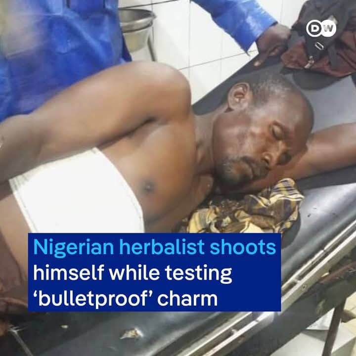 Nigerian herbalist Ismail Usman shot himself in attempting to test self-made ‘bulletproof’ charm