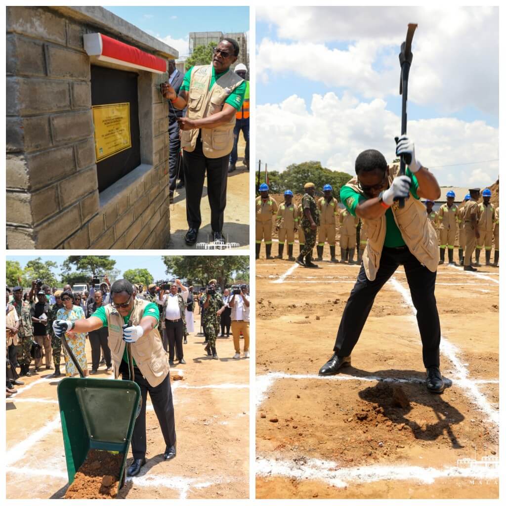 Chakwera launches construction works for entrepreneurs training, incubation Centre at Mzuni