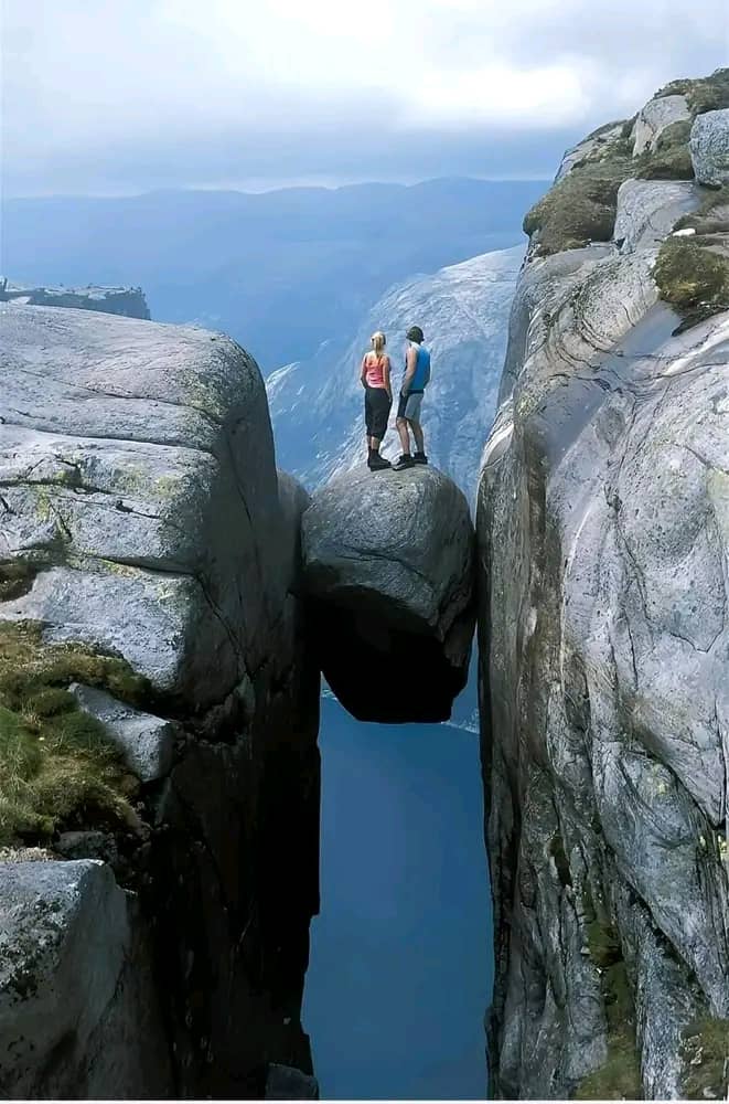The gravity-defying wonder of Kjeragbolten Rock