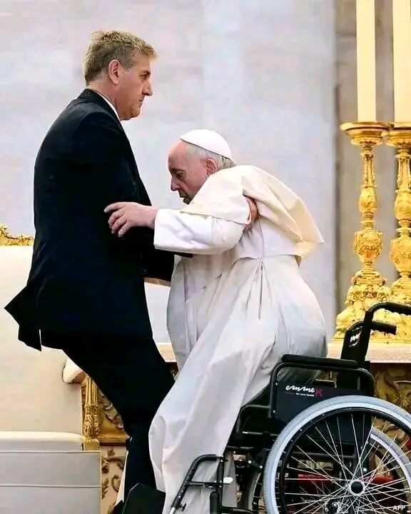 Pope Francis suffers bruised arm after fall