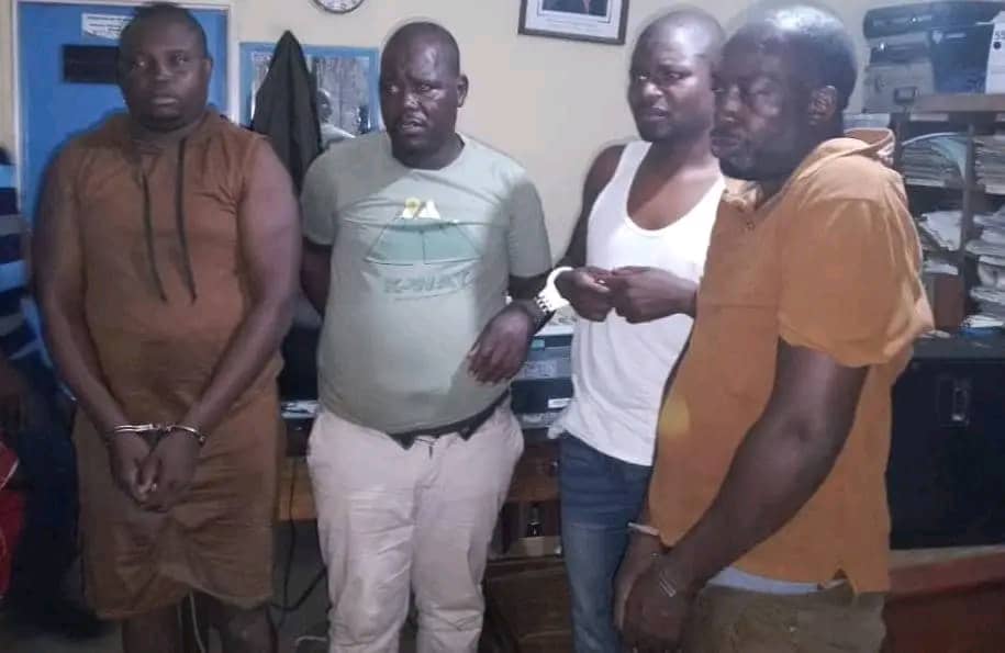 Four arrested for robbing business man of K2.5 million