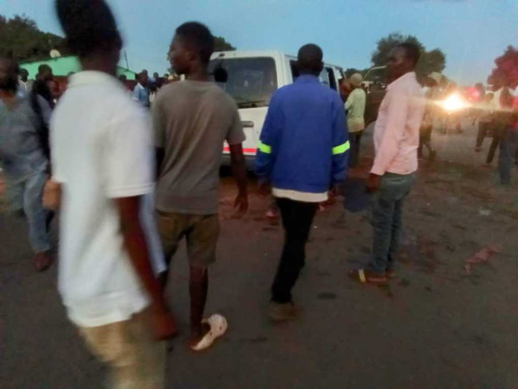 minibus catches fire in Mchesi