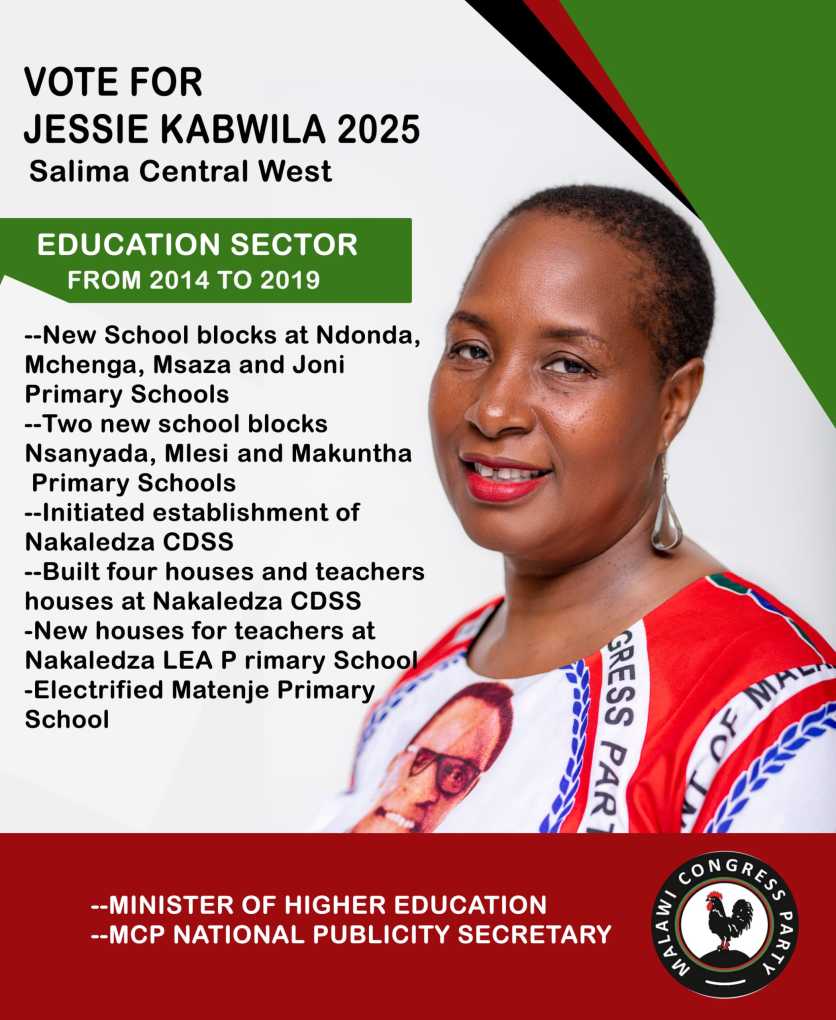 Why Salima Central West Constituents itch for Dr Jessie Kabwila return