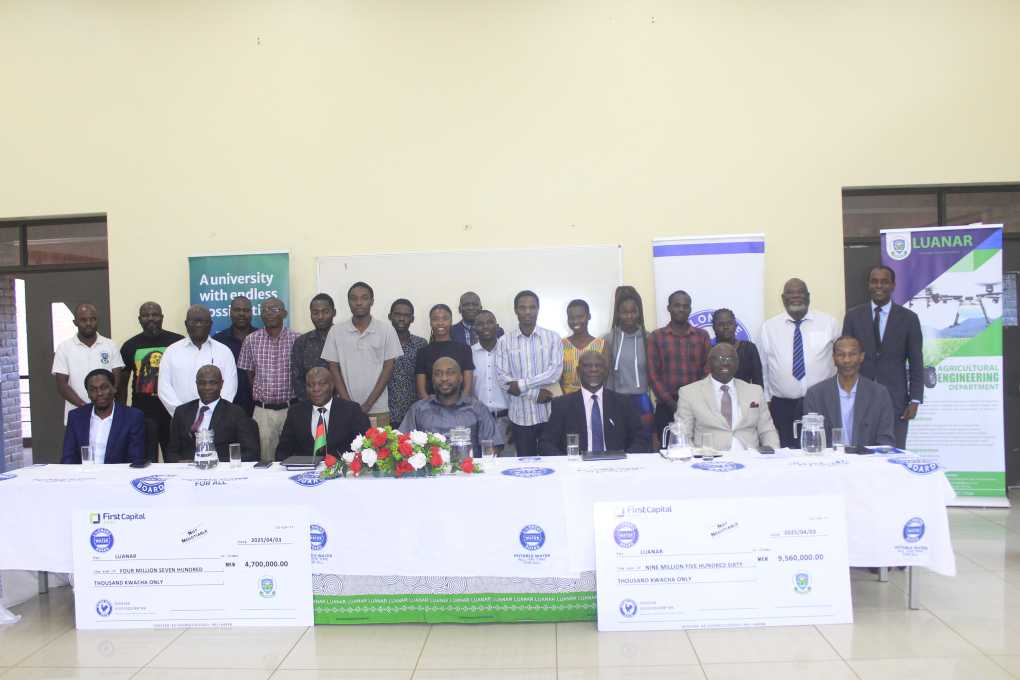 Lilongwe Water Board awards Luanar’s outstanding, supports needy students