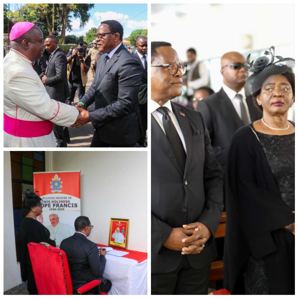 Chakwera graces Pope Francis requim mass at Maula Cathedral