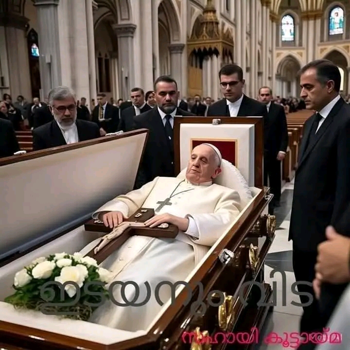 Pope Francis Coffin