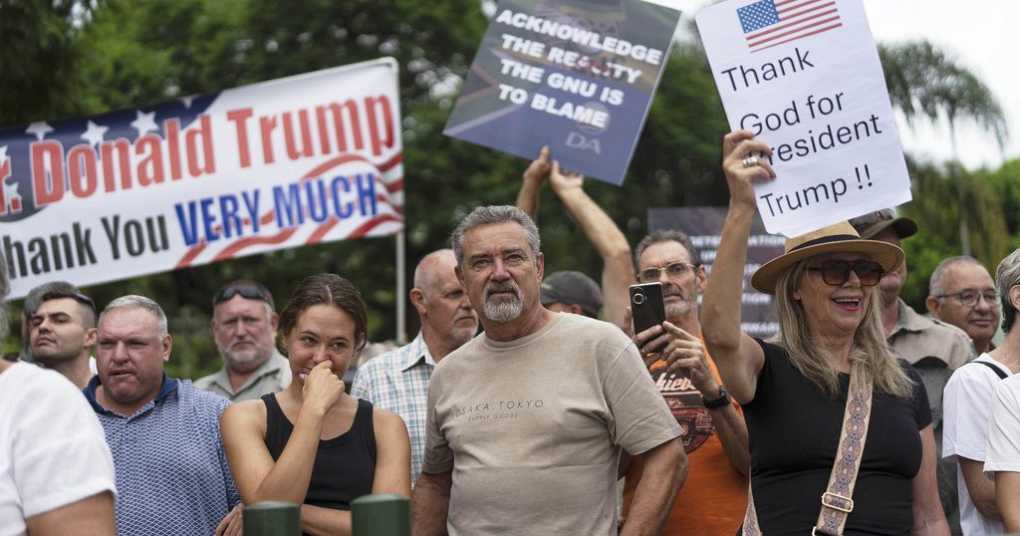 49 white South Africans head to US under Trump refugee offer