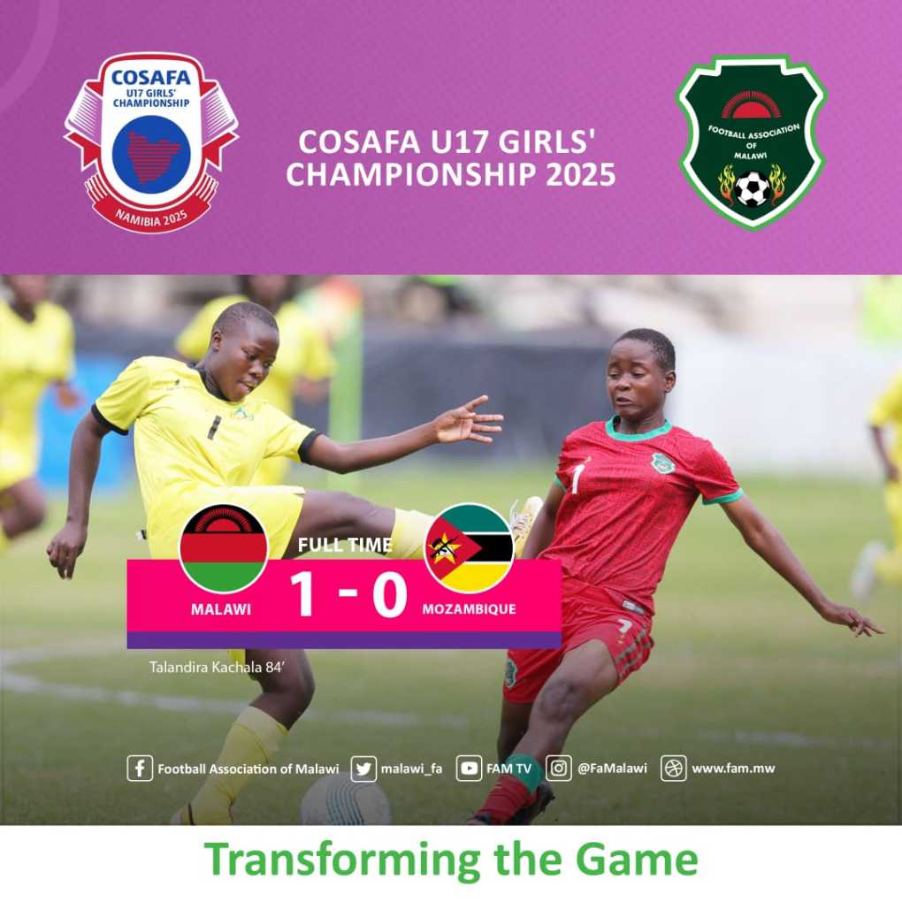Malawi’s historic win in reaching Cosafa U17 girls’ finals
