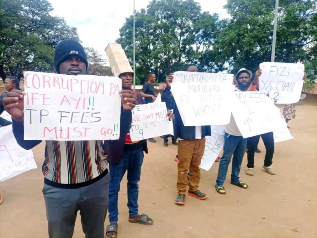 UNIMA education students protest fee imposition