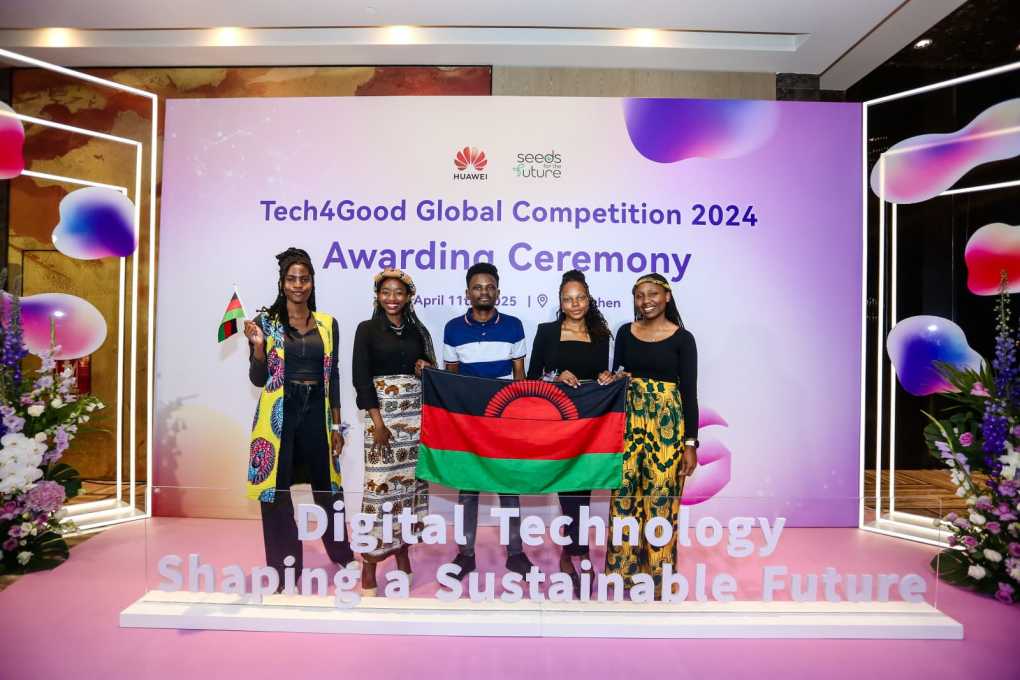 Malawi team shines at Huawei’s Tech4Good finals