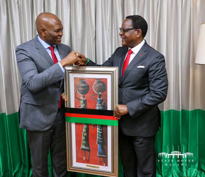 Chakwera dates renowned African investor Anthony Onyemaechi Elumelu
