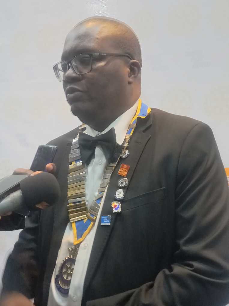 George Namphambo inducted as 57th Rotary Club of Lilongwe President