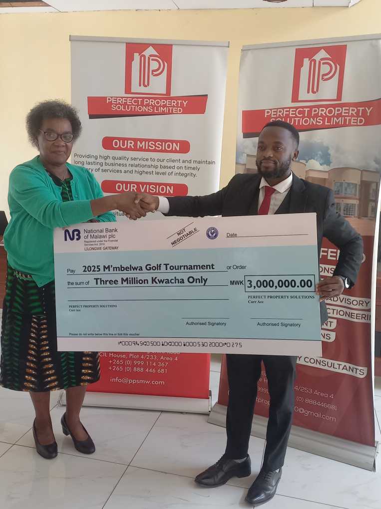 Perfect Property Solutions Ltd aids MK3m towards Umthetho Golf Tourney