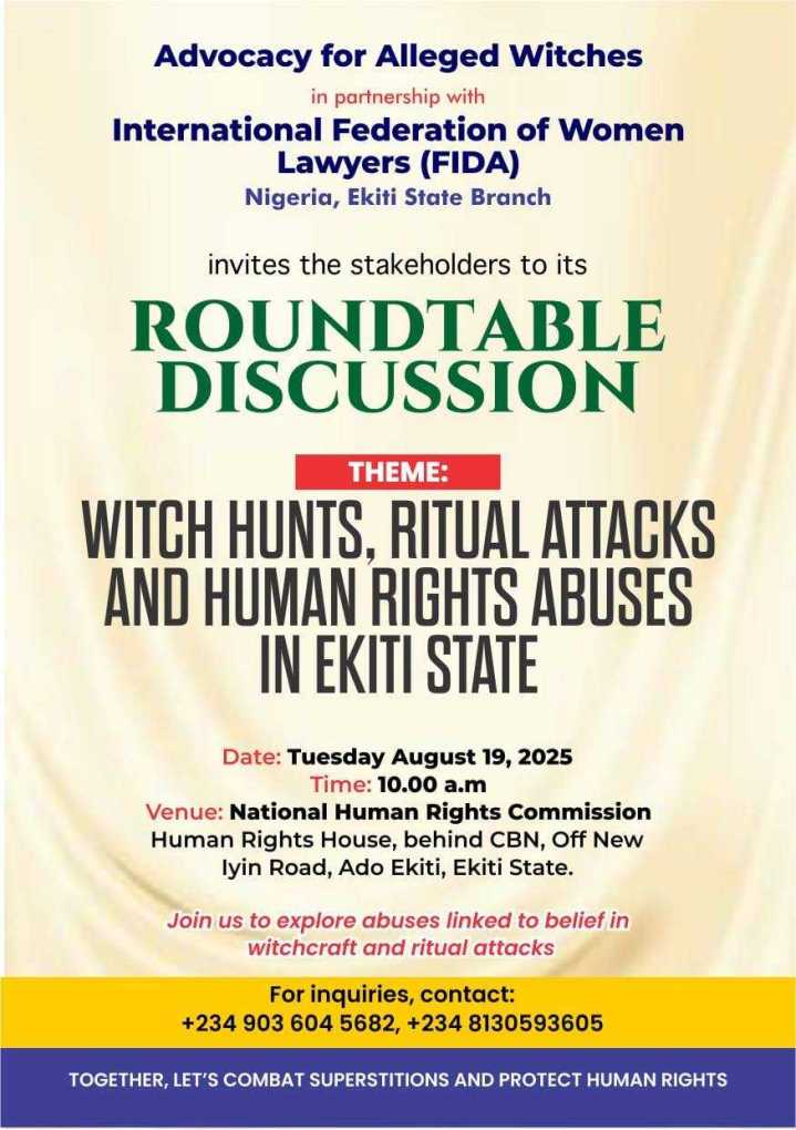 Rallying Against Witch Hunts and Ritual Attacks in Ekiti