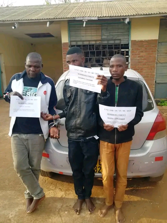 Three arrested for daylight robbery in Blantyre Chileka