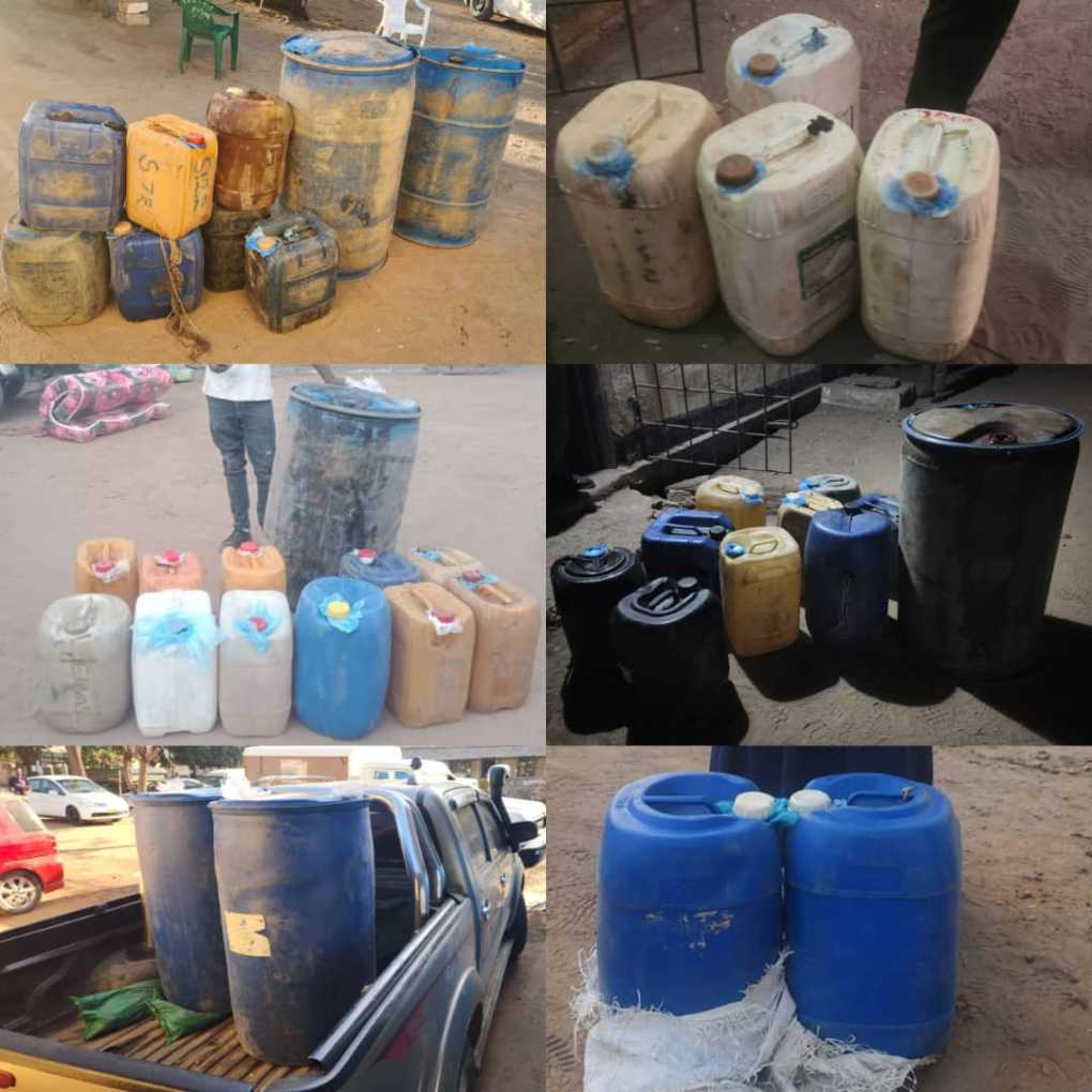 Five arrested in Mangochi for illegal petrolueum products: Police recover 2,230 litres