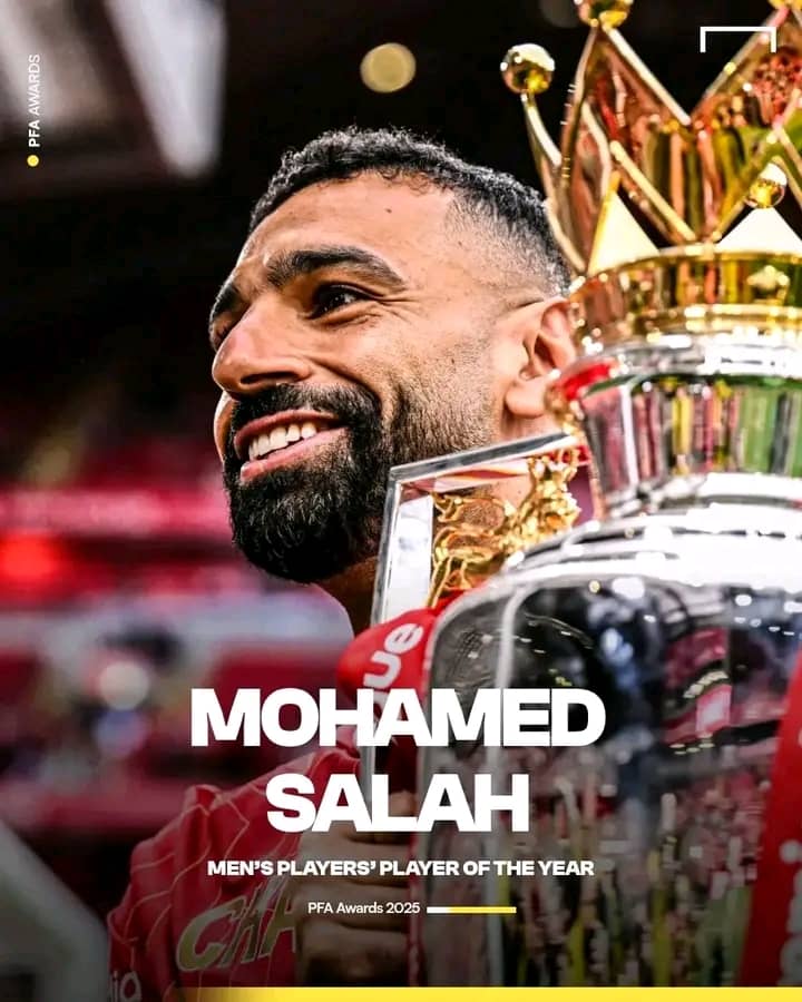 Salah scoops 2025 PFA Player of the Year