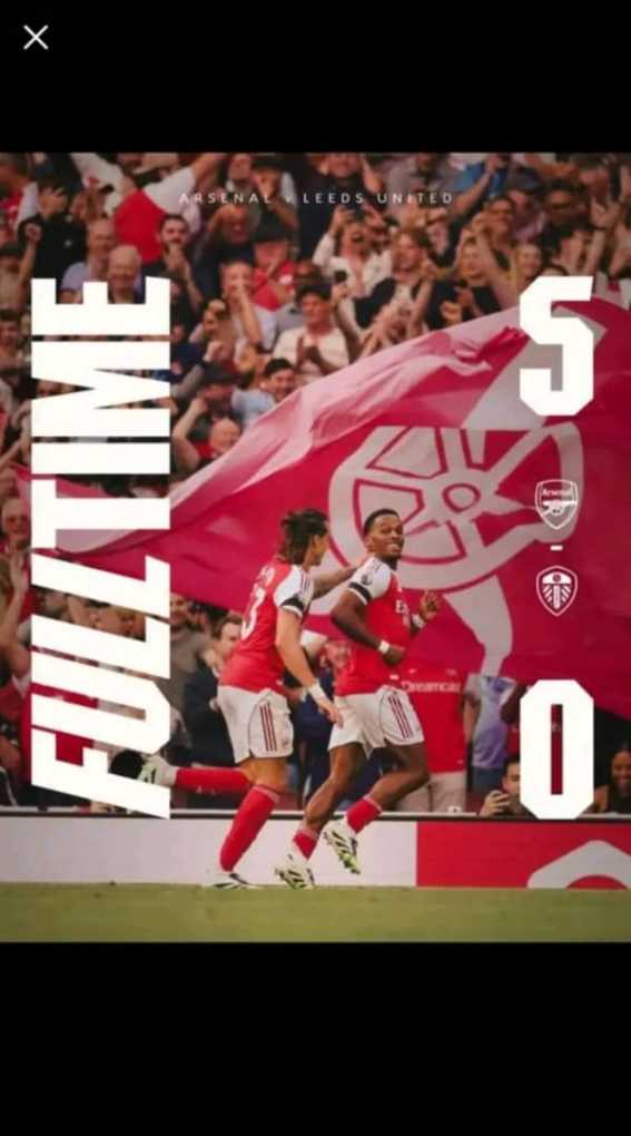 Arsenal off to a perfect start with flawless six: 2025/26 English Premier League
