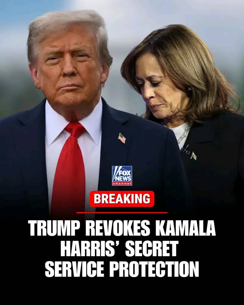 Trump revokes secret service protection for former Vice President Harris