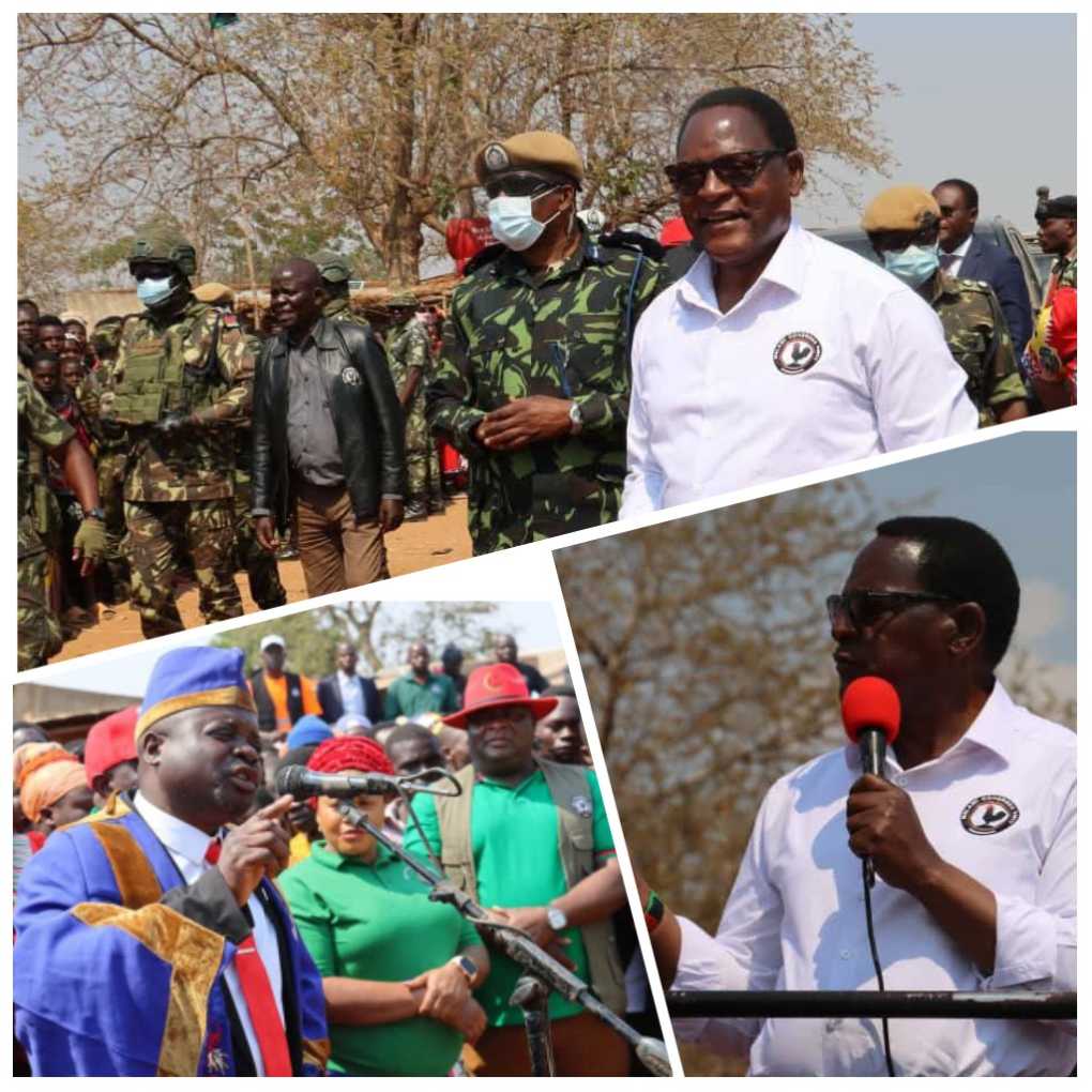 Chakwera invades Kasungu with message of hope on serious agriculture proceeds to farmers