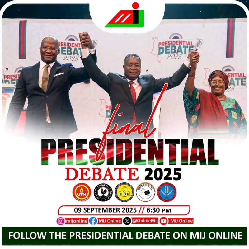 Final 2025 Malawi Presidential debate is back