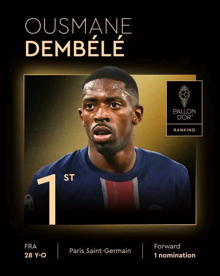 PSG player Dembele crowned 2025 Ballon d’Or winner