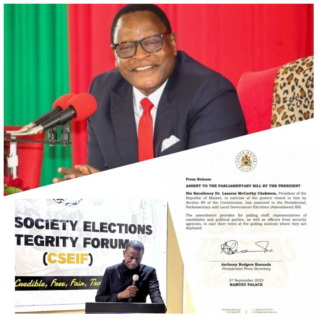 CSEIF lauds Chakwera for assenting amended  electoral law