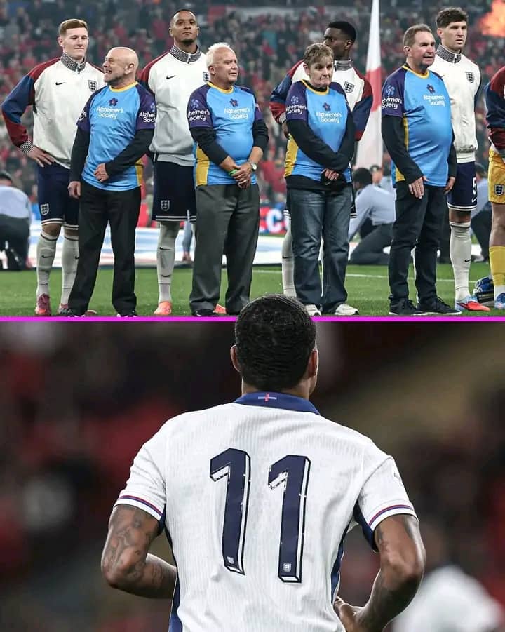 England players drop names to raise dementia awareness in emotional Wembley moment