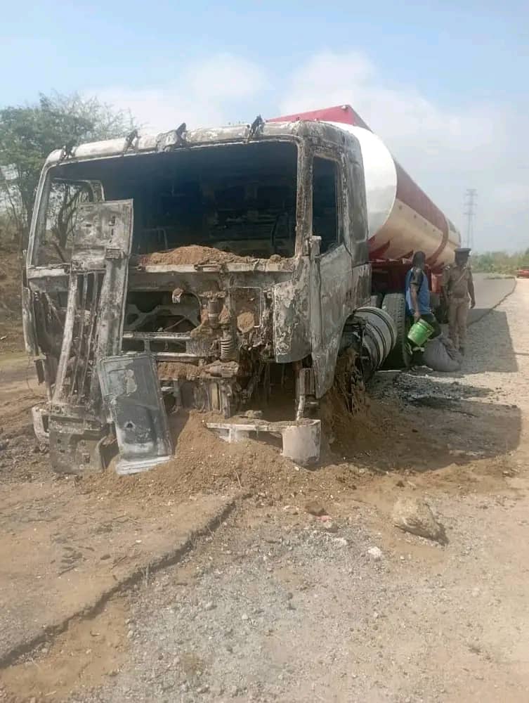 Fuel tanker horse burnt down in Neno, trailer spared